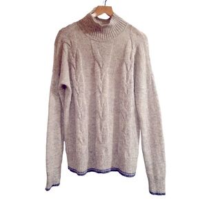 VINEYARD VINES Lofty Merino Wool Fisherman Mockneck Sweater Size M